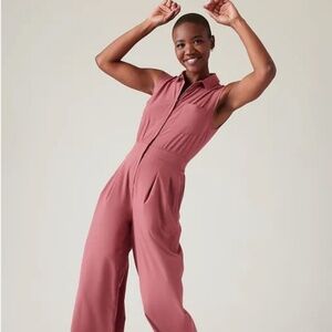 ATHLETA BROOKLYN HEIGHTS ROMPER SIZE 0 Dusty Mauve